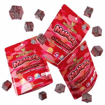 Strawberry Muha mamba edibles - 100mg 9 mambas edibles, mamba edibles