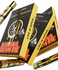 : Indulge in the Sweetness of Banana Cream Pie

"Indulge in the Sweetness of Muha Meds' Banana Cream Pie Carts - A Sativa Delight!