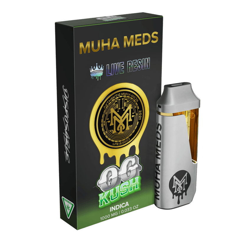 VAPE CARTRIDGE"Experience the Ultimate High with Our 1000mg Live Resin THC Vape Cartridge - OG Kush Indica Strain! 3 OG KUSH, INDICA
