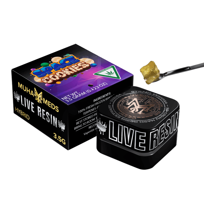 SPACE COOKIES | HYBRID 3.5 GRAMS LIVE RESIN 3 SPACE COOKIES