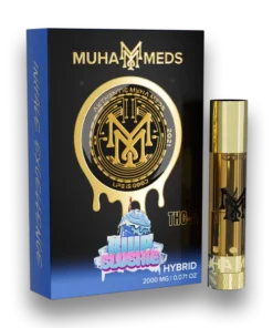 Alternative view of Premium Blue Slushie THC Cart | Indulge in Flavorful Relaxation