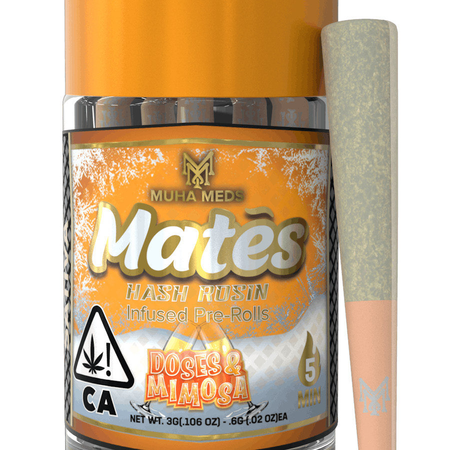 Doses and Mimosas Hash Rosin Mates Pre Rolls, 3 Doses and Mimosas Hash Rosin Mates Pre Rolls,