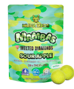 Sour Apple Melted Diamonds Gummies,